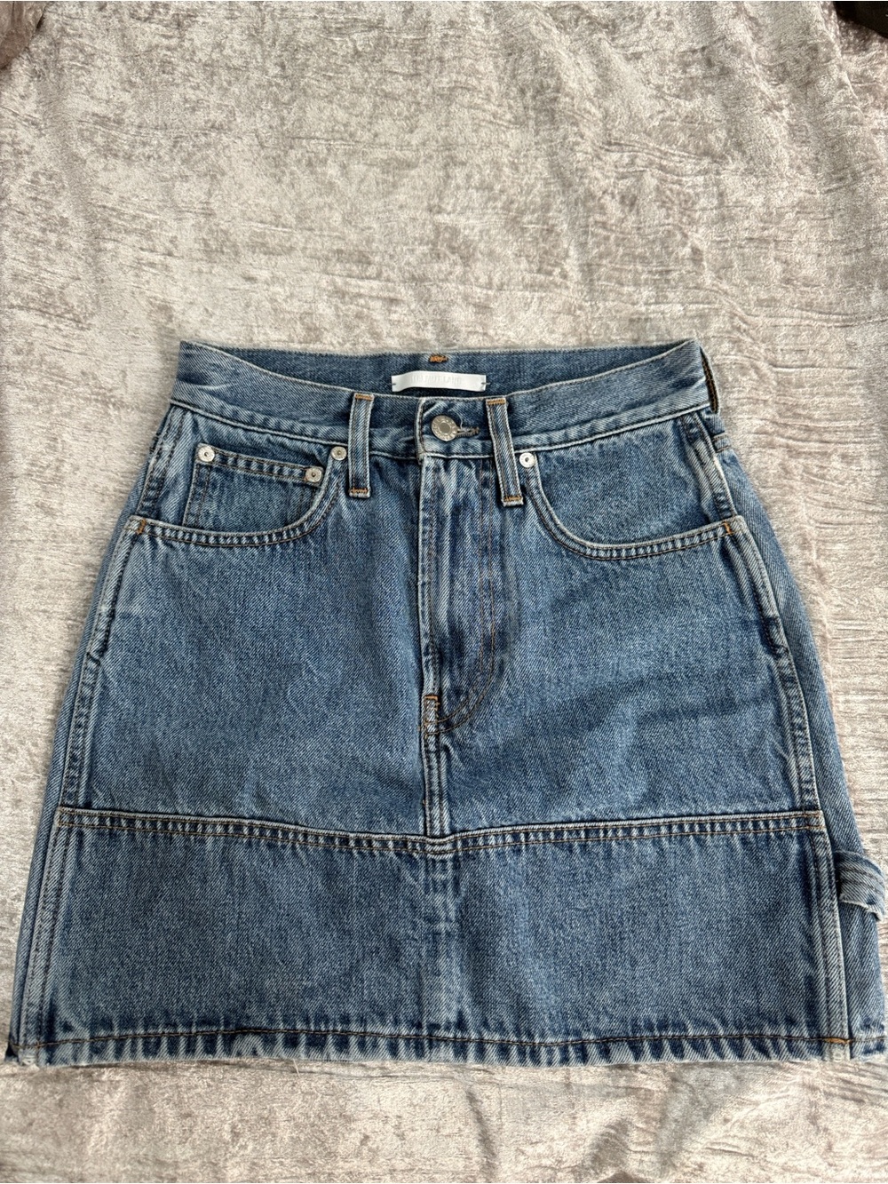 Helmut Lang Blue Denim Women's Jean Skirt